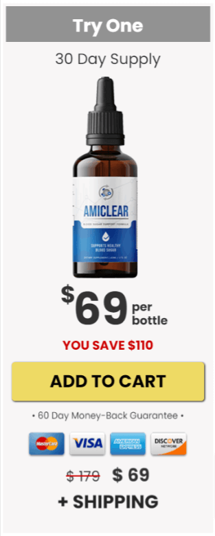 Amiclear official website buy 1 bottle